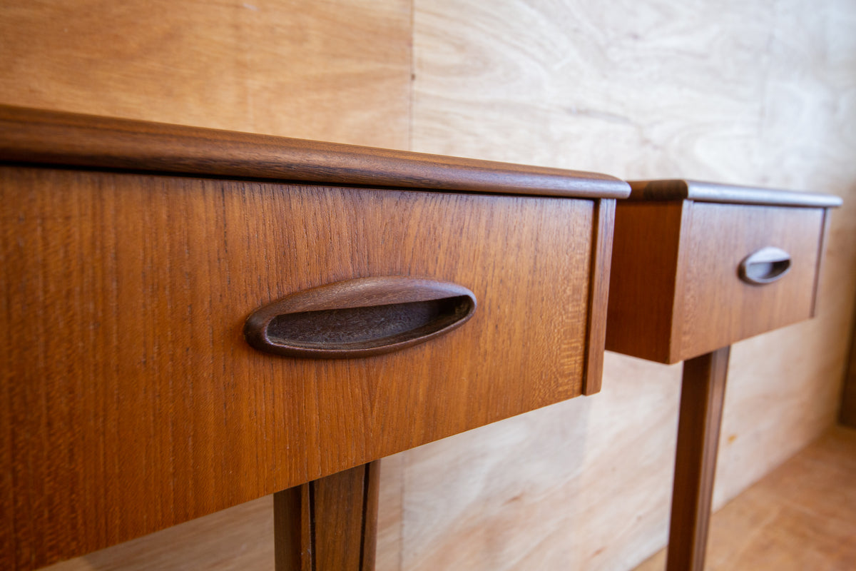 Vintage Homeworthy Teak Bedside Tables