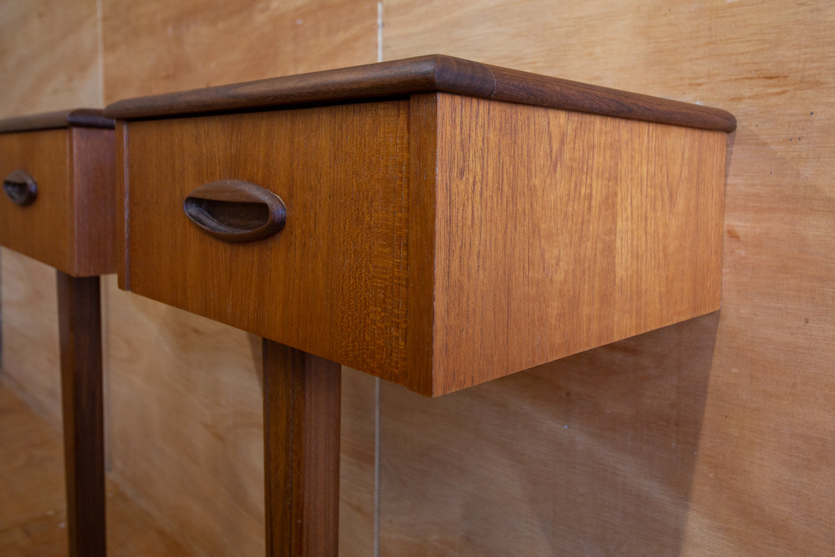 Vintage Homeworthy Teak Bedside Tables