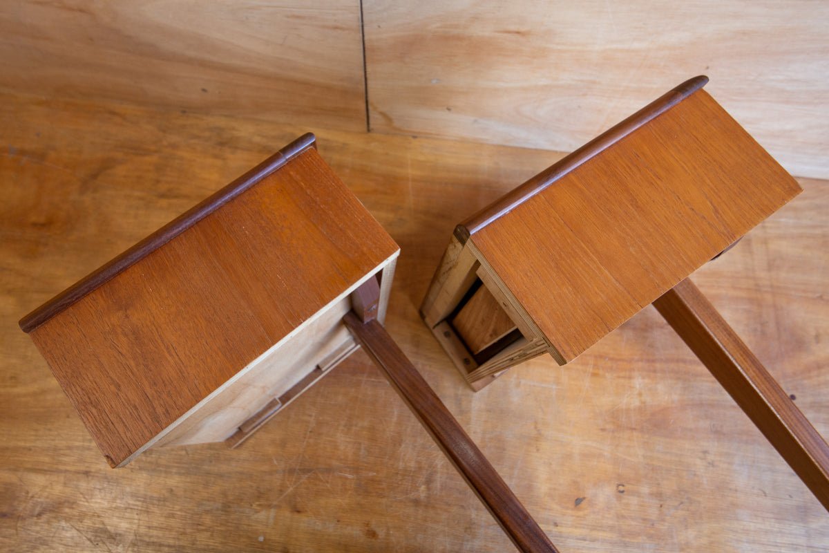 Vintage Homeworthy Teak Bedside Tables