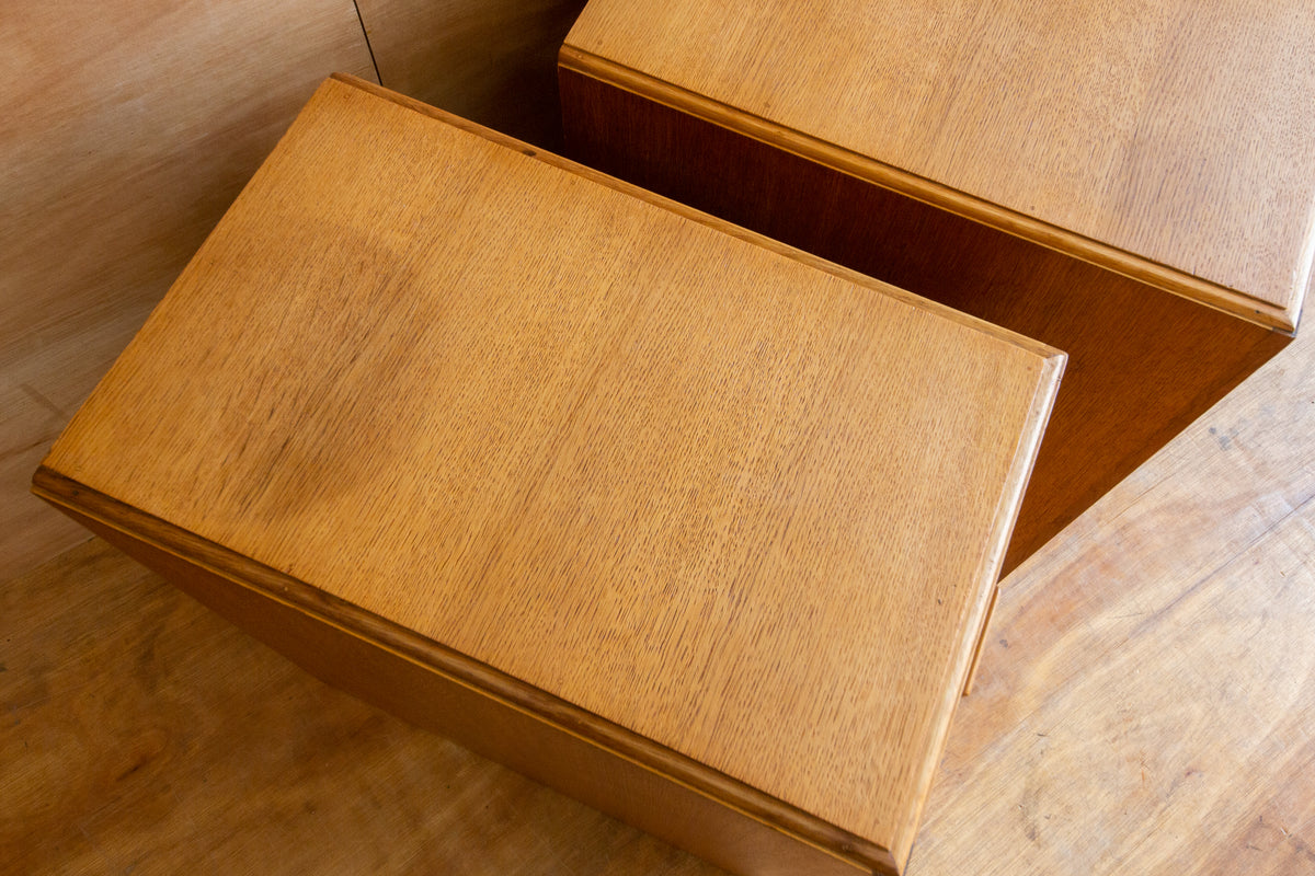 Art Deco Oak Bedside Drawers