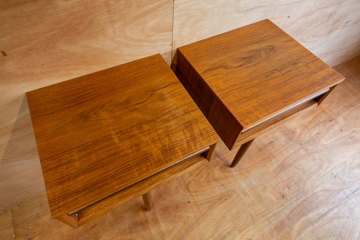 Vintage Austinsuite Teak Bedside Tables