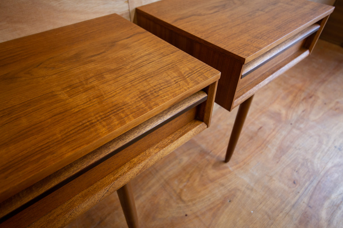 Vintage Austinsuite Teak Bedside Tables
