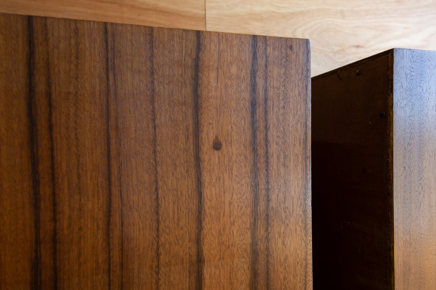 Vintage Stag Walnut Bedside Cabinets