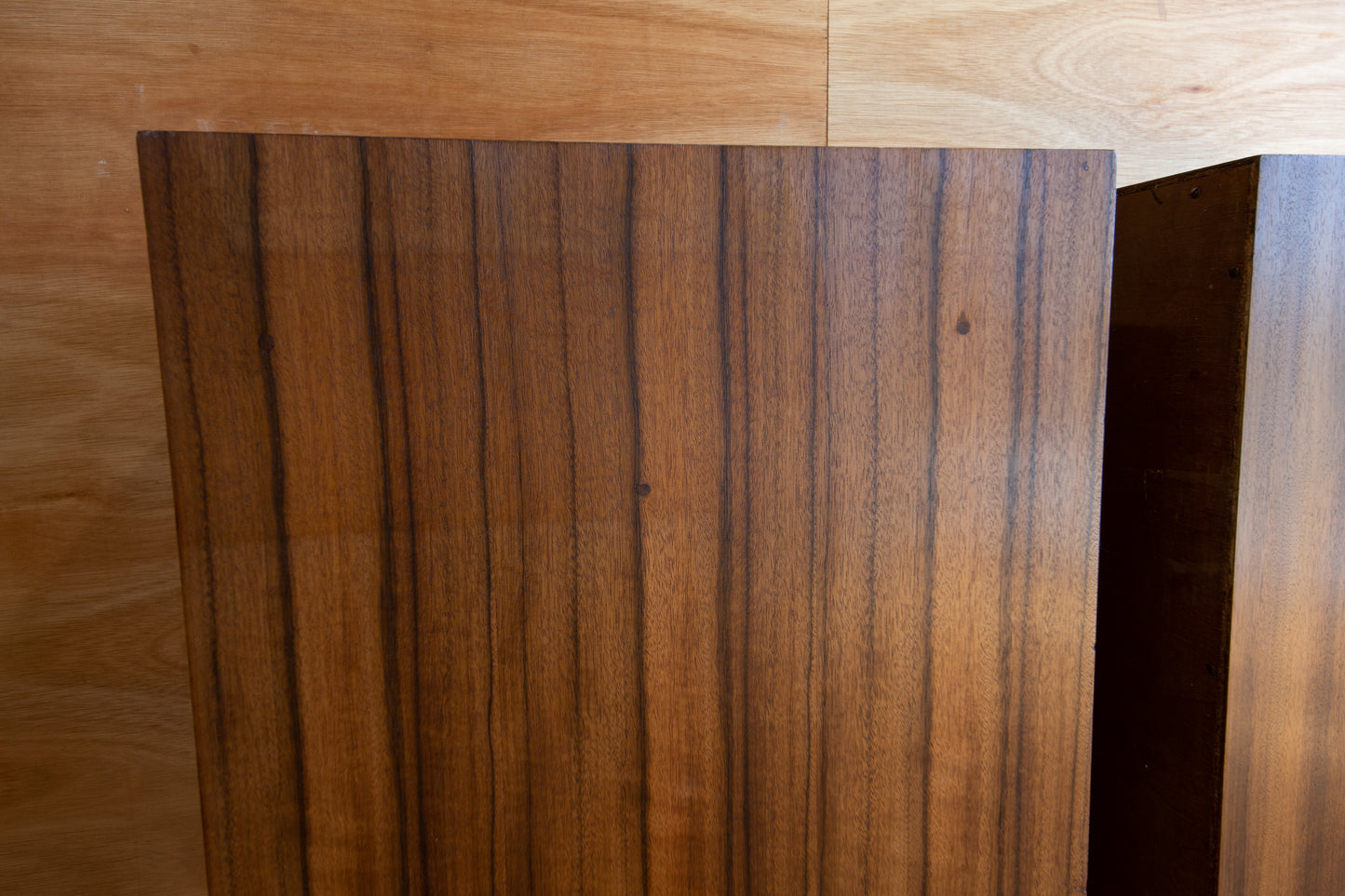 Vintage Stag Walnut Bedside Cabinets
