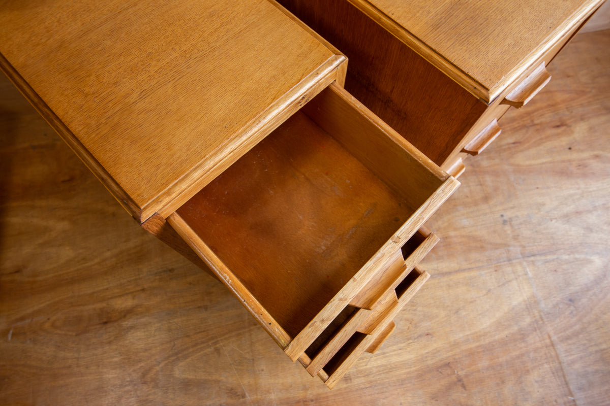 Art Deco Oak Bedside Drawers