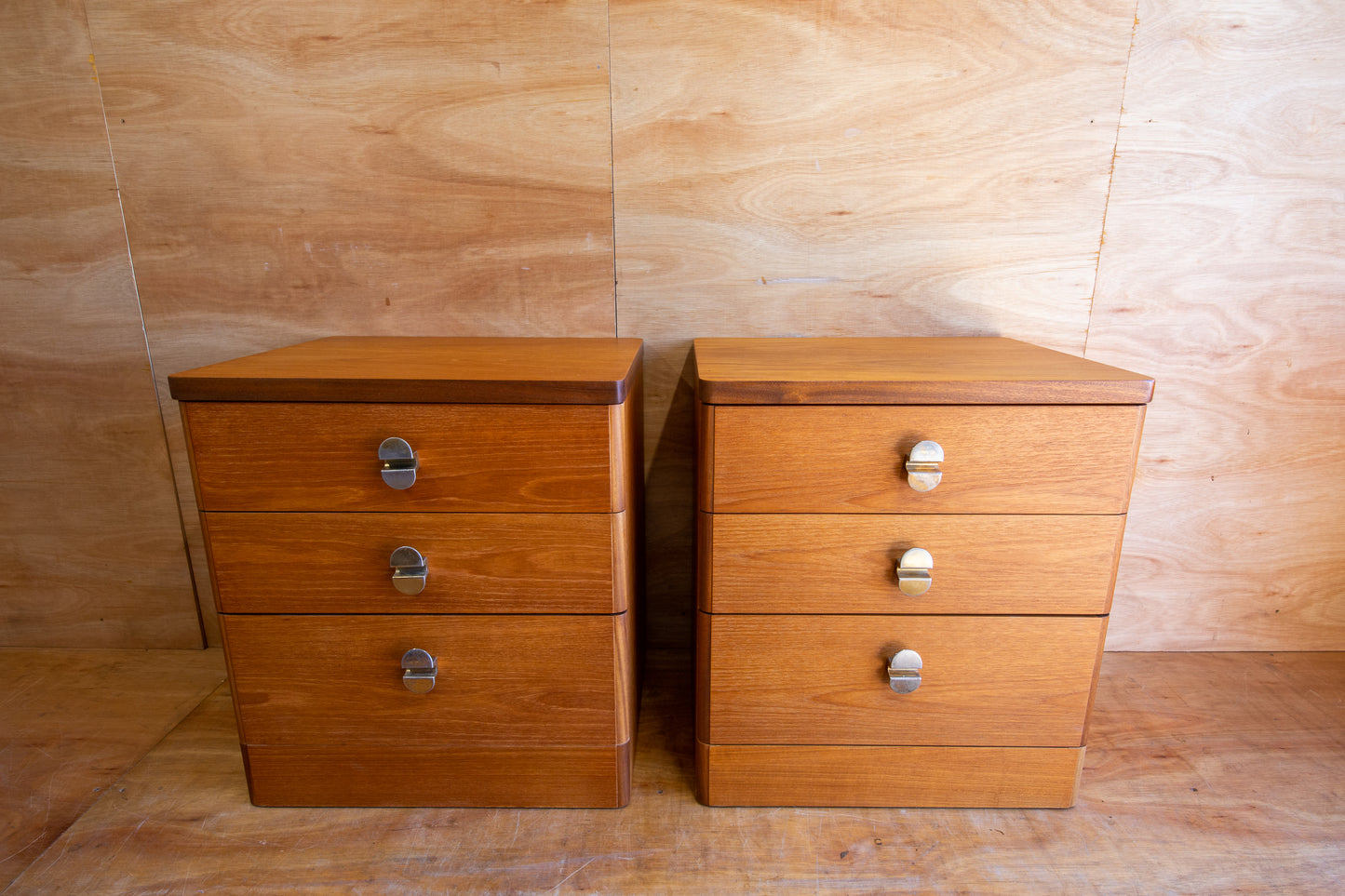 Vintage Stag Cantata Bedside Cabinets
