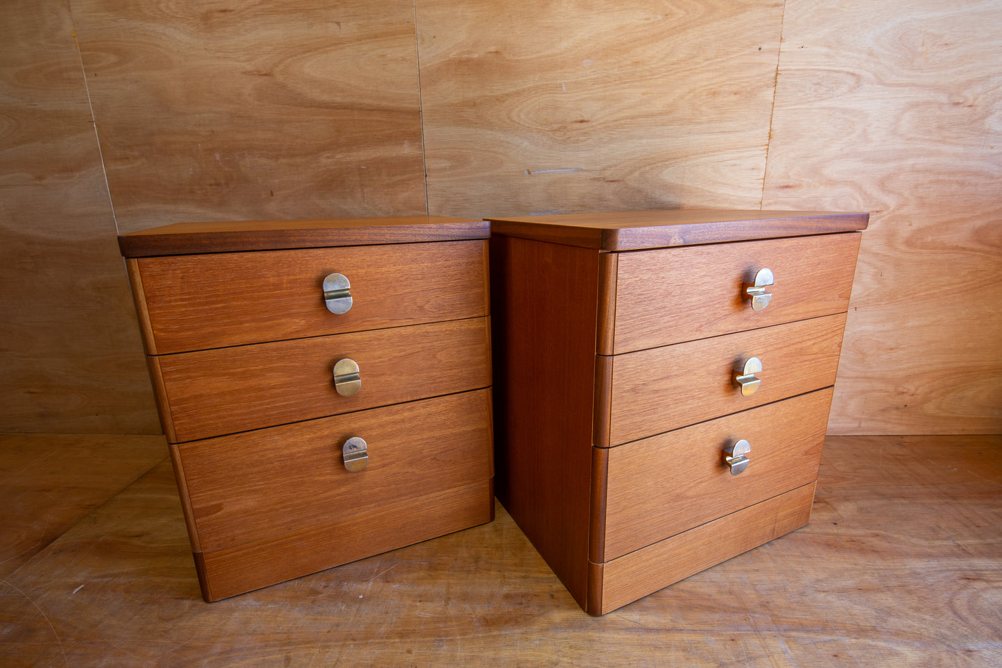 Vintage Stag Cantata Bedside Cabinets