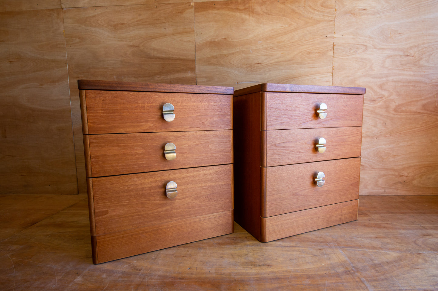 Vintage Stag Cantata Bedside Cabinets