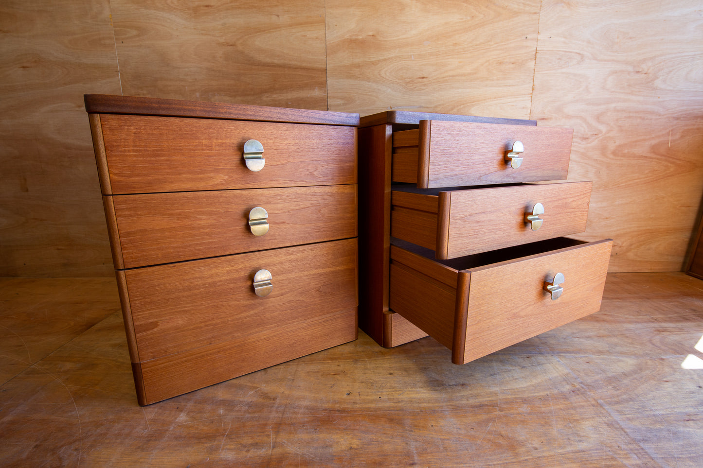 Vintage Stag Cantata Bedside Cabinets