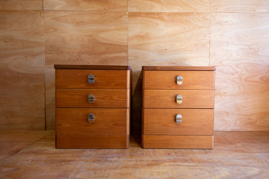 Vintage Stag Cantata Bedside Cabinets