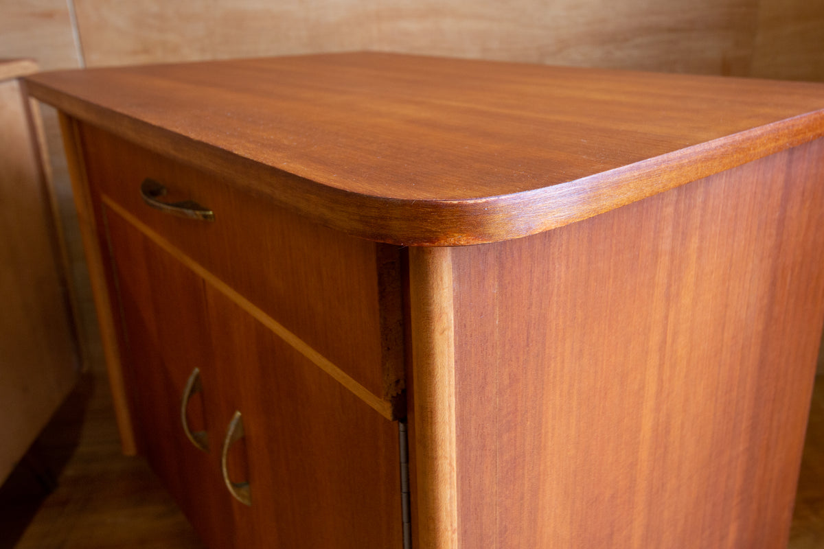 Vintage Teak Bedside Cabinets
