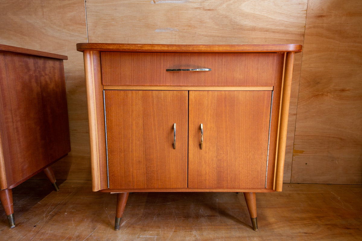 Vintage Teak Bedside Cabinets