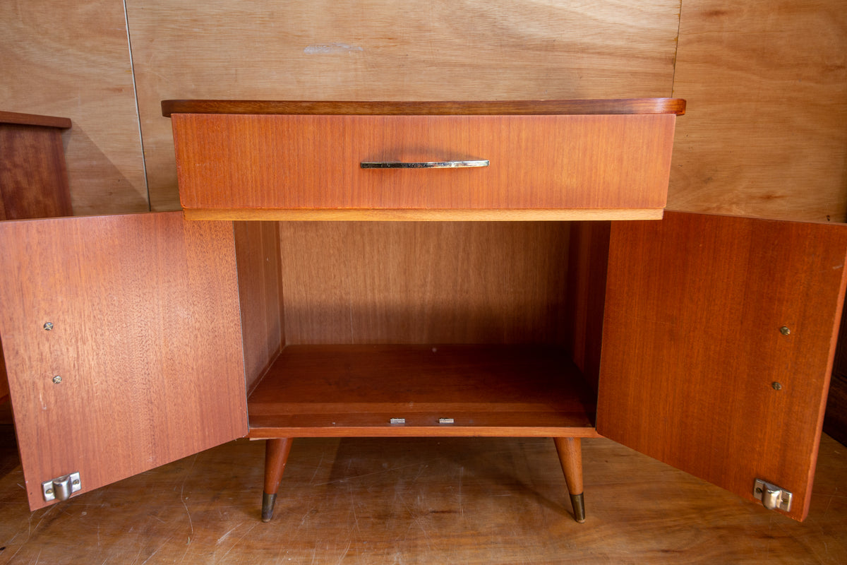 Vintage Teak Bedside Cabinets