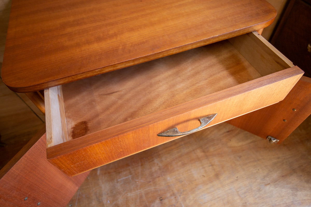 Vintage Teak Bedside Cabinets