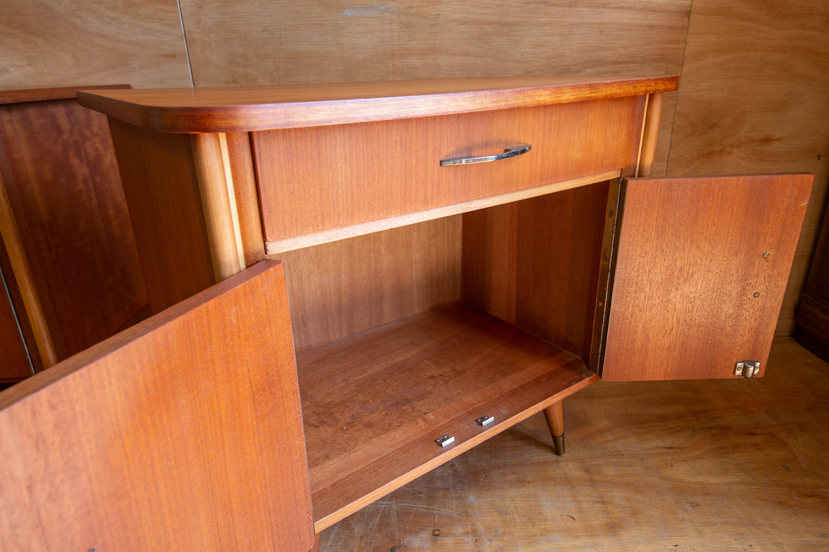 Vintage Teak Bedside Cabinets