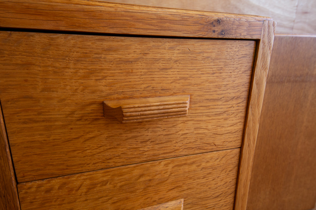 Art Deco Oak Bedside Drawers