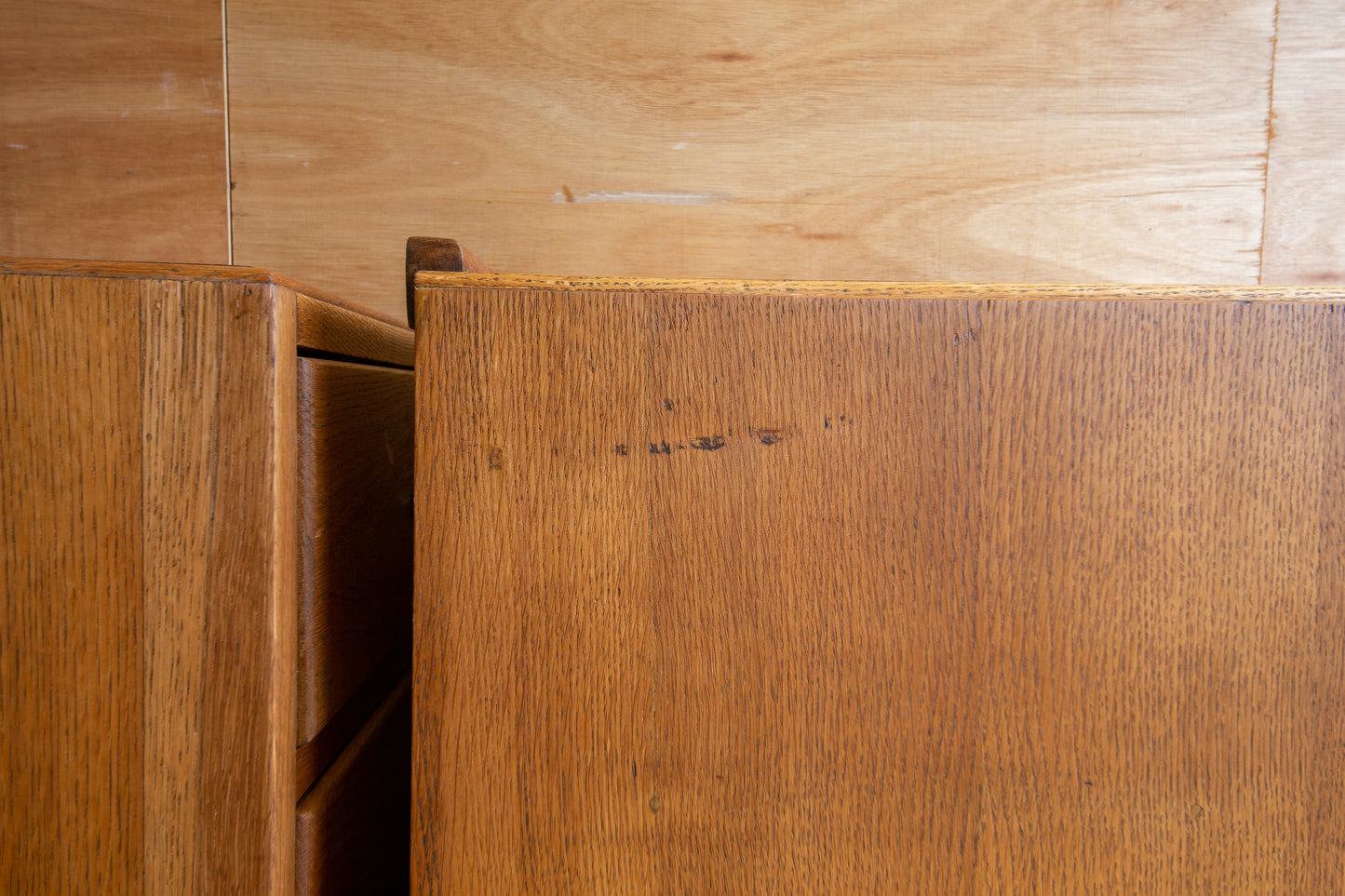 Vintage Oak Bedside Drawers