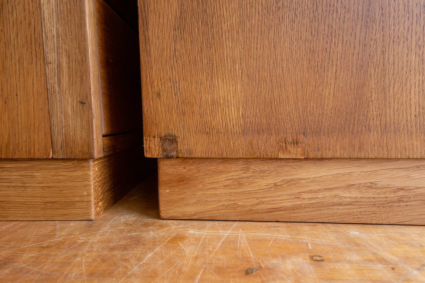 Vintage Oak Bedside Drawers