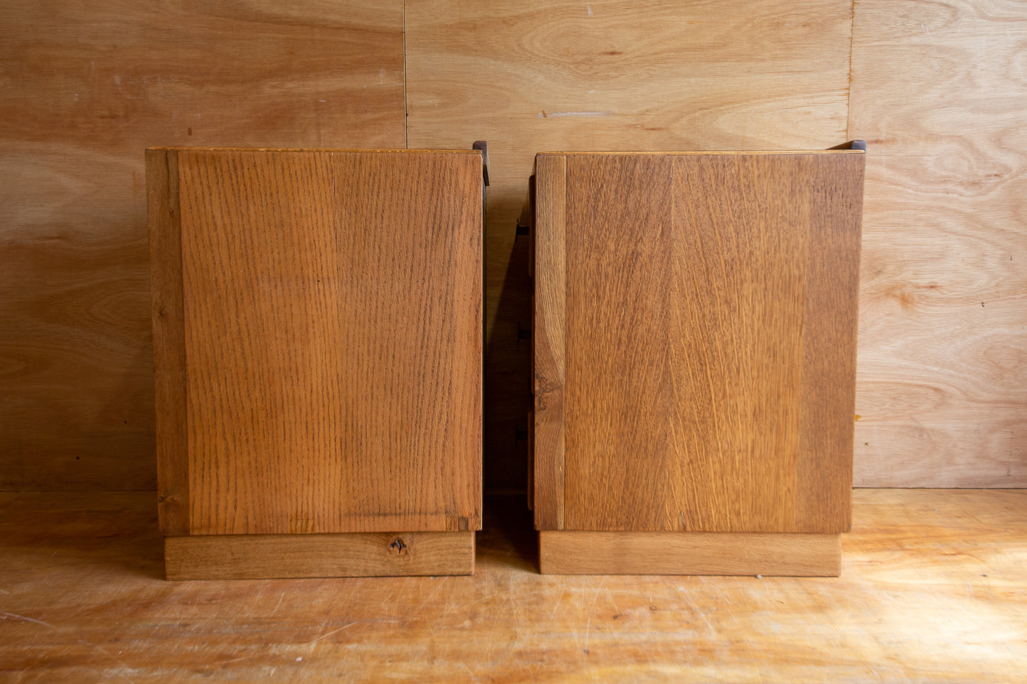 Vintage Oak Bedside Drawers