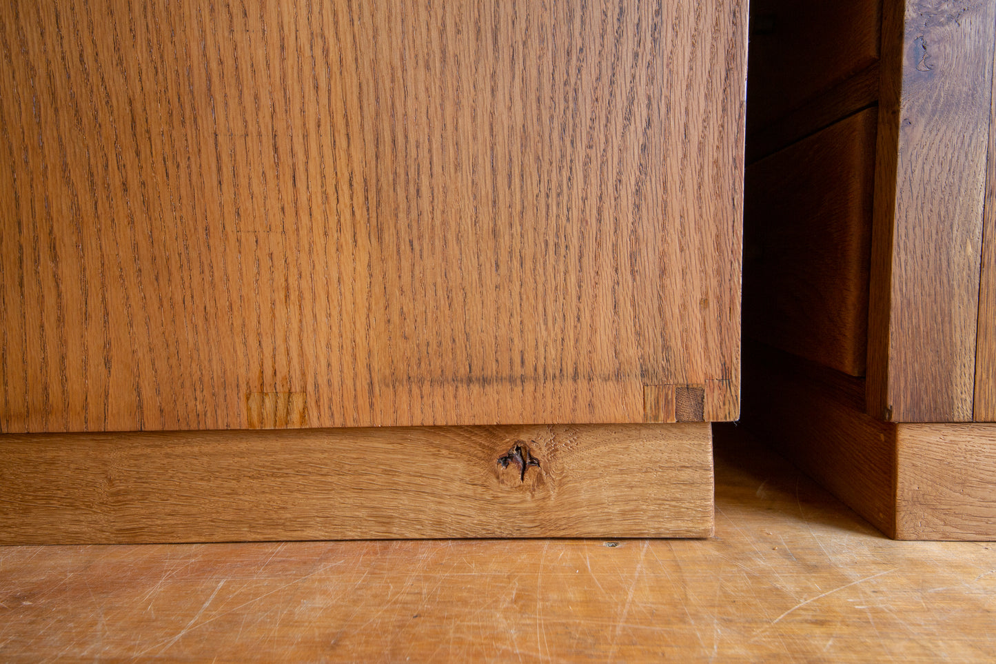 Vintage Oak Bedside Drawers