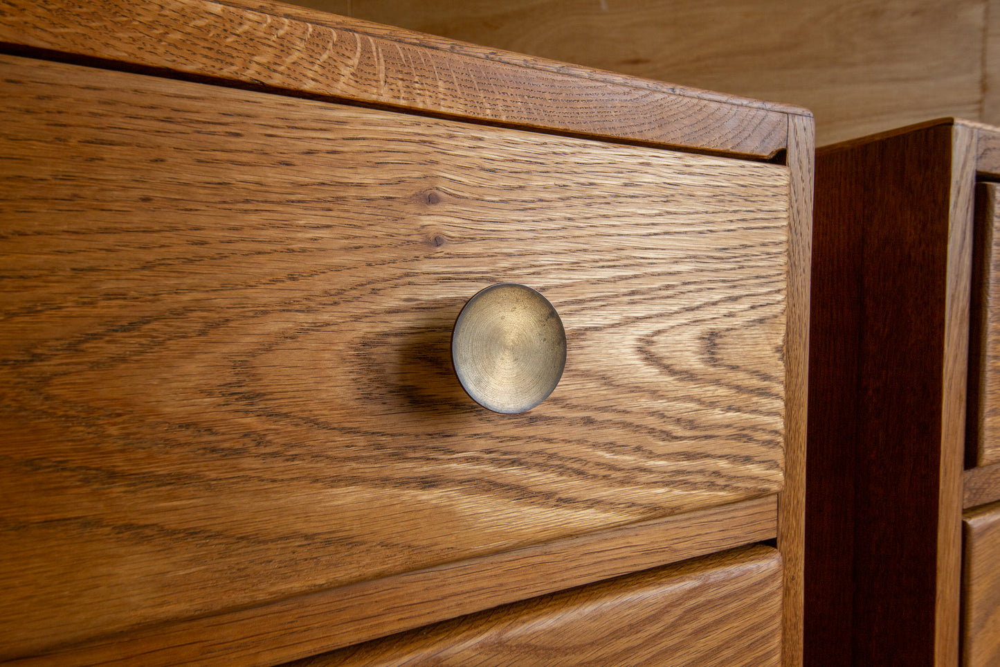 Vintage Oak Bedside Drawers