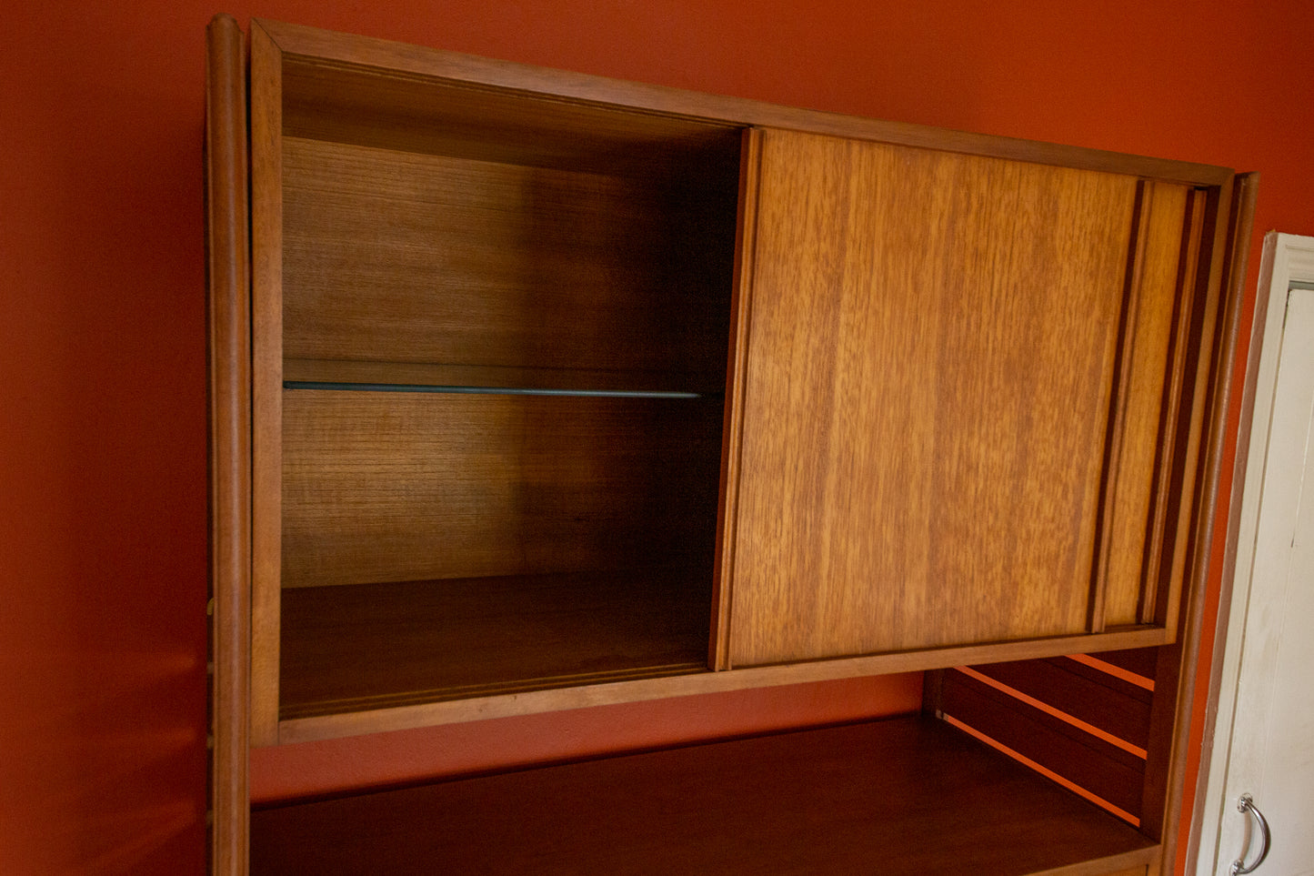 Ladderax Teak Shelving Wall Unit