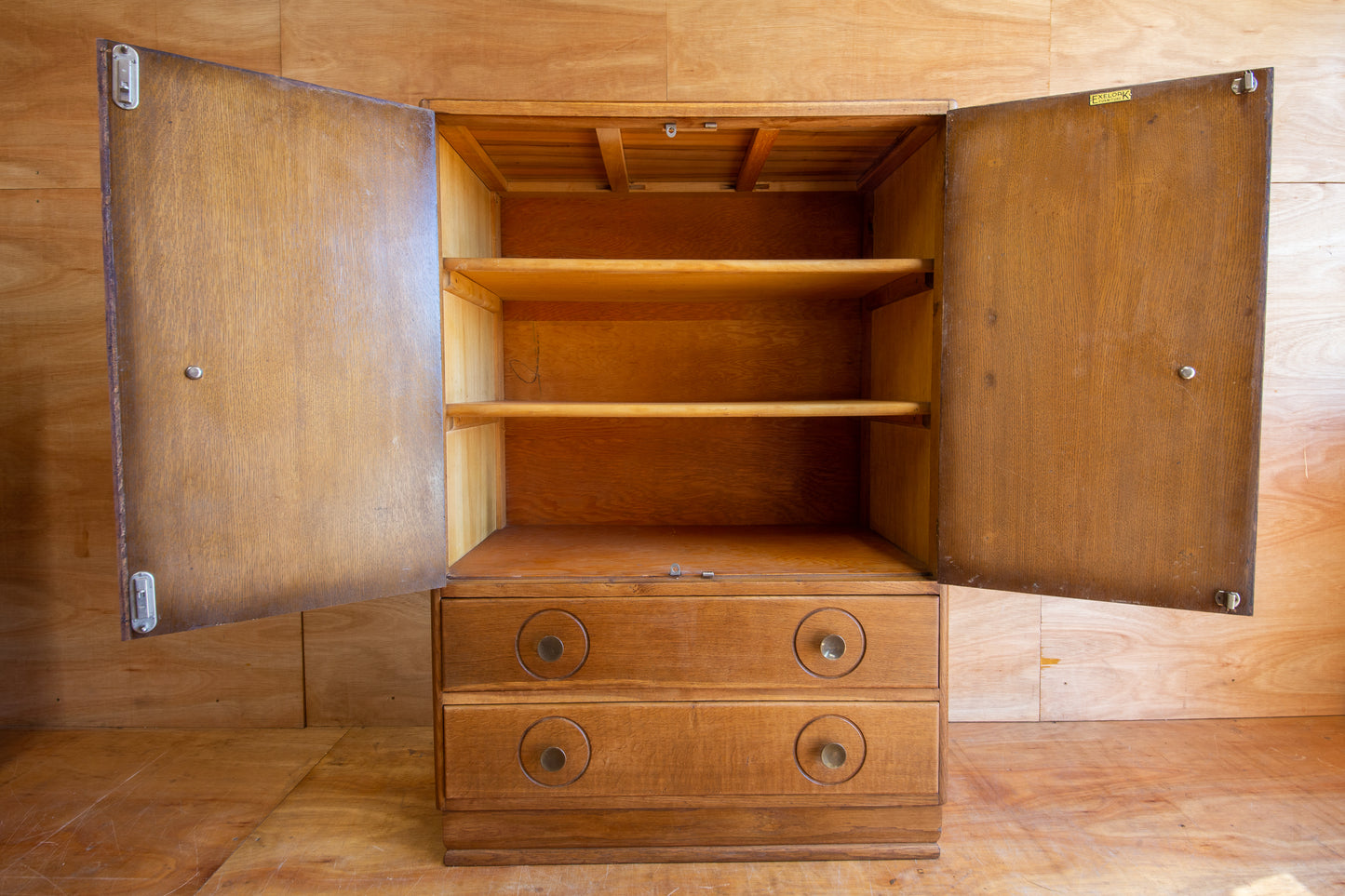 Art Deco Oak Tallboy