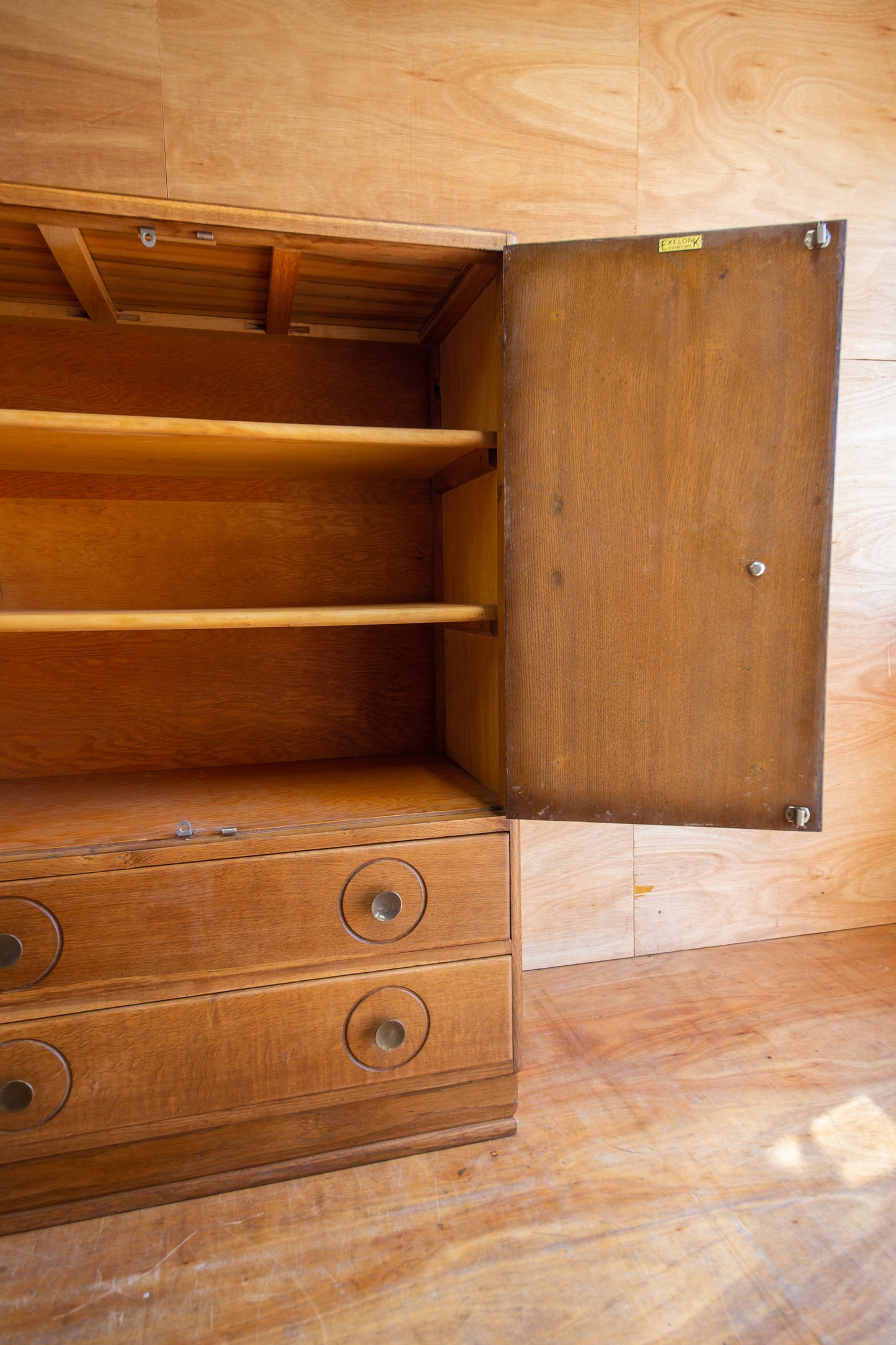 Art Deco Oak Tallboy