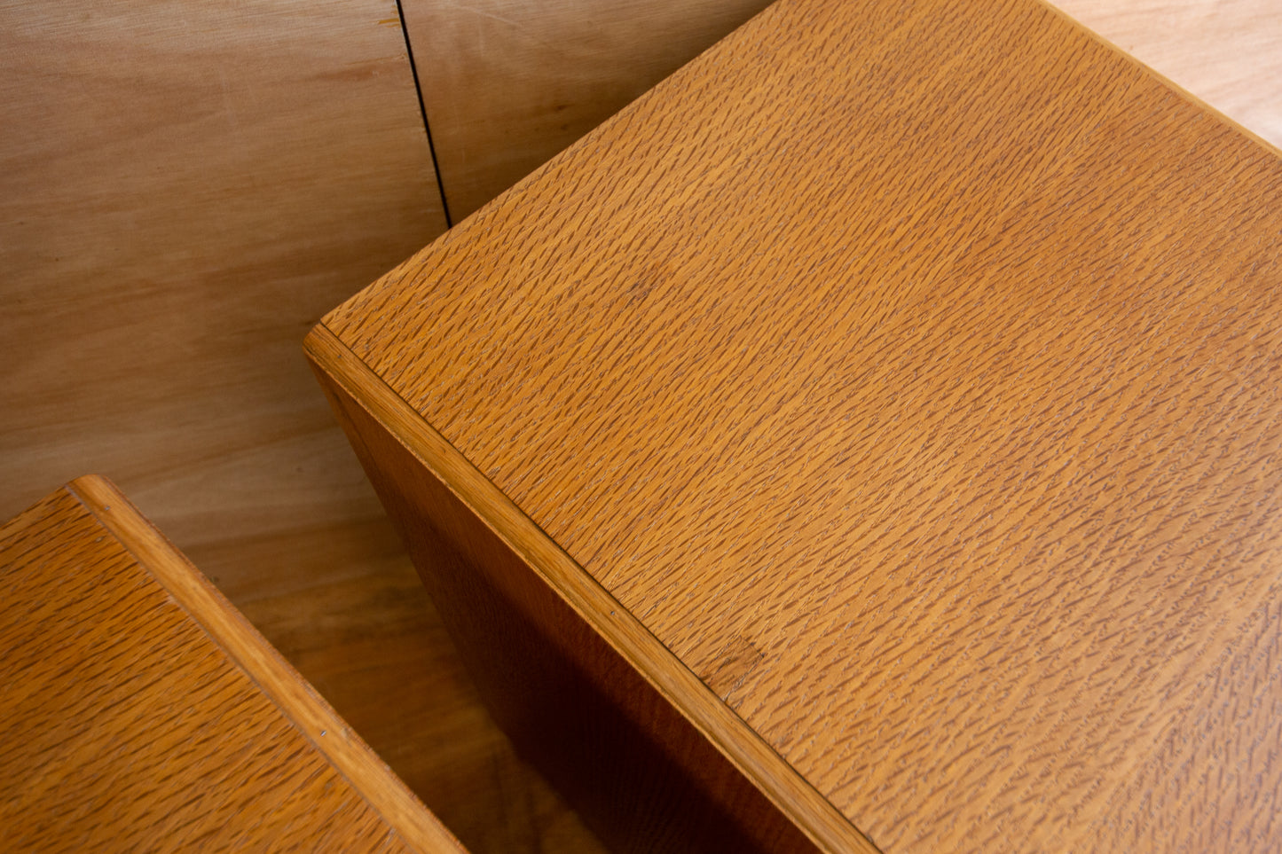 Vintage Oak Bedside Drawers