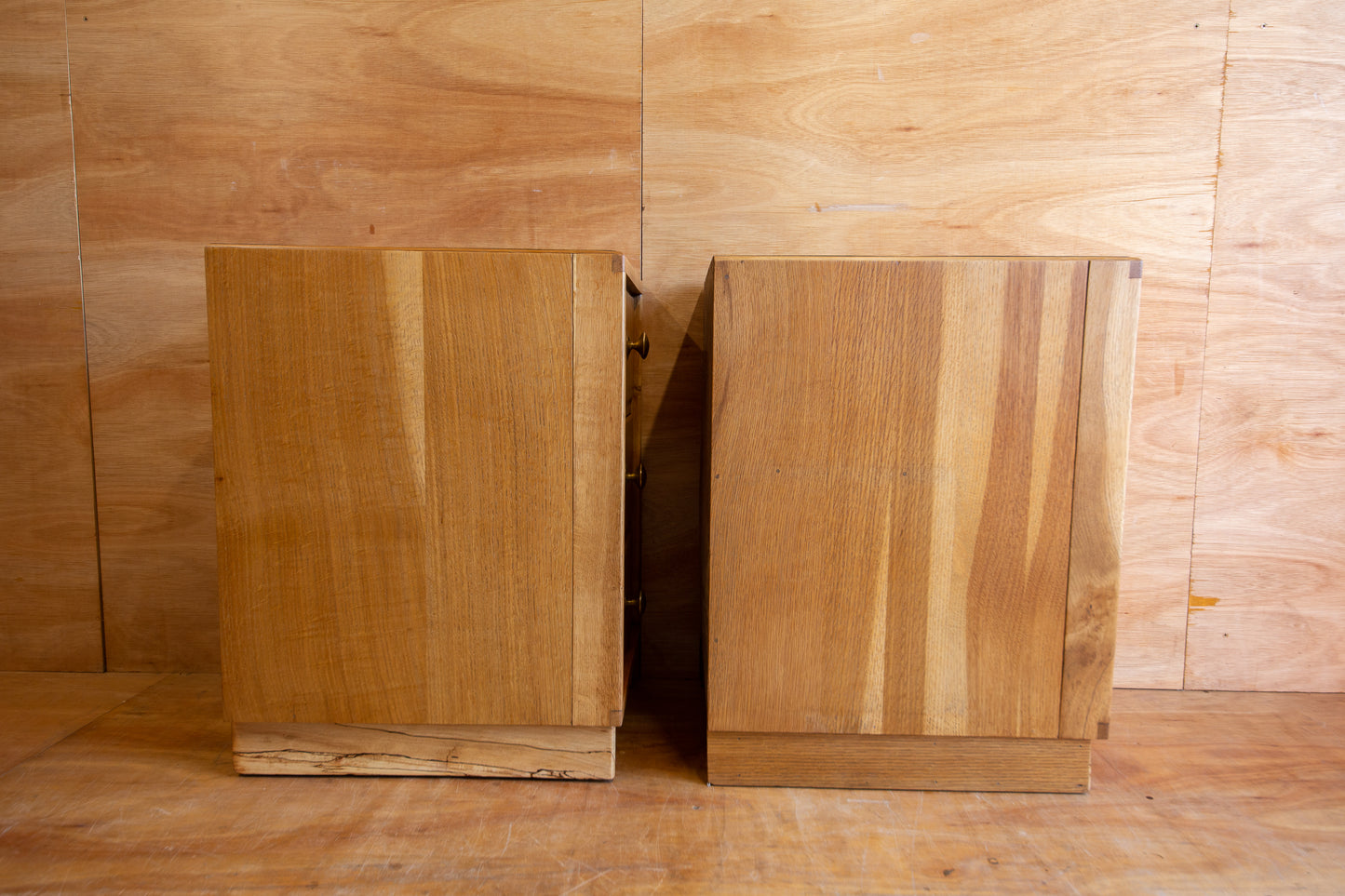 Vintage Oak Bedside Drawers