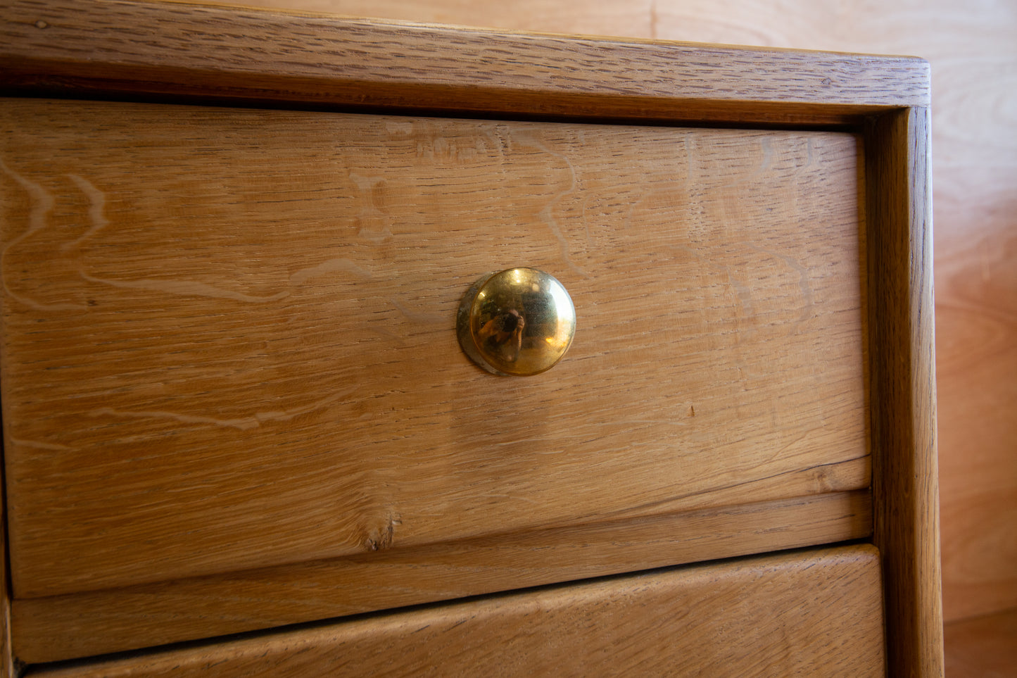 Vintage Oak Bedside Drawers