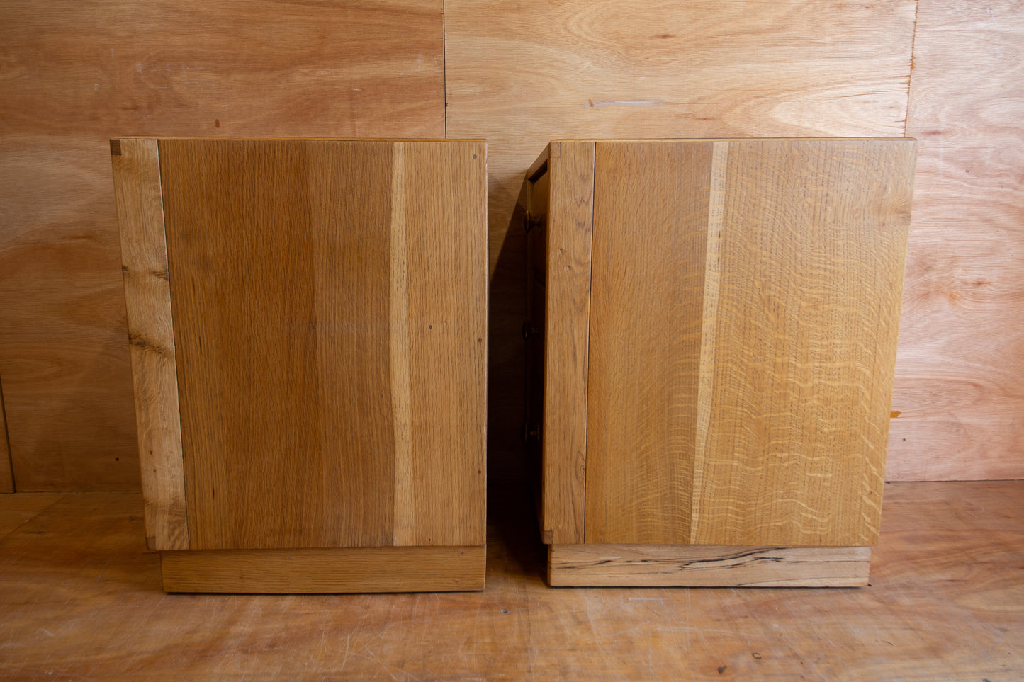 Vintage Oak Bedside Drawers