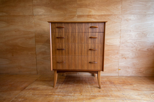 Vintage Wrighton Walnut Chest of Drawers