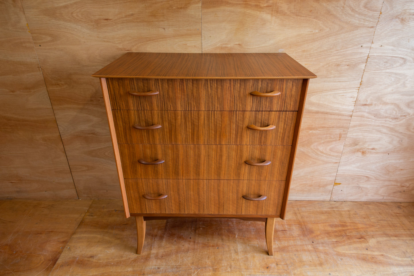Vintage Wrighton Walnut Chest of Drawers