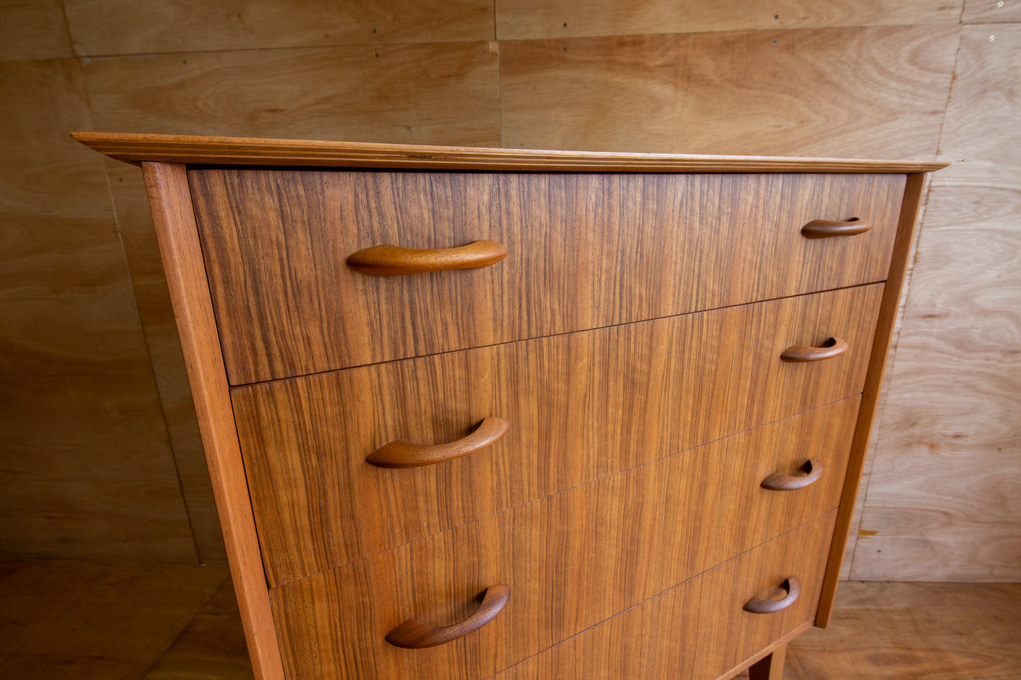 Vintage Wrighton Walnut Chest of Drawers