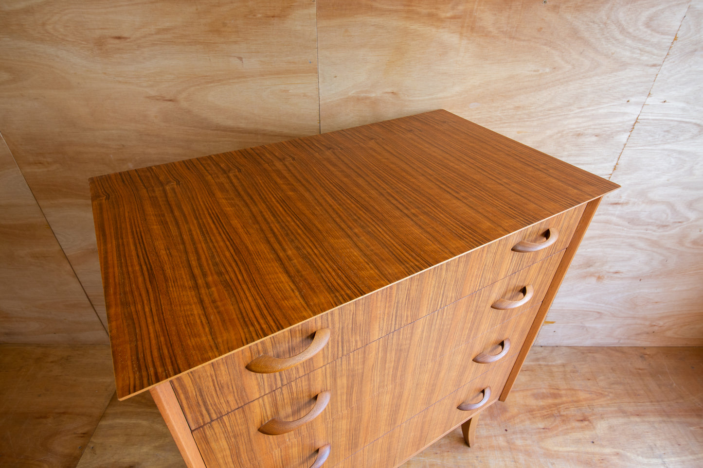 Vintage Wrighton Walnut Chest of Drawers