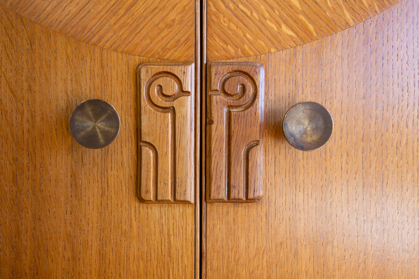 Art Deco Oak Tallboy