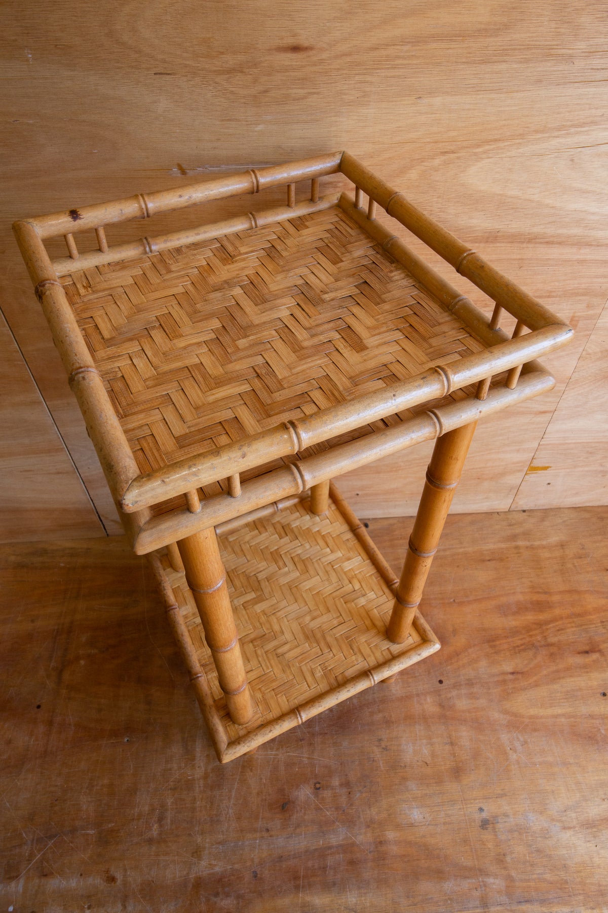 Vintage Bamboo Plant Stand
