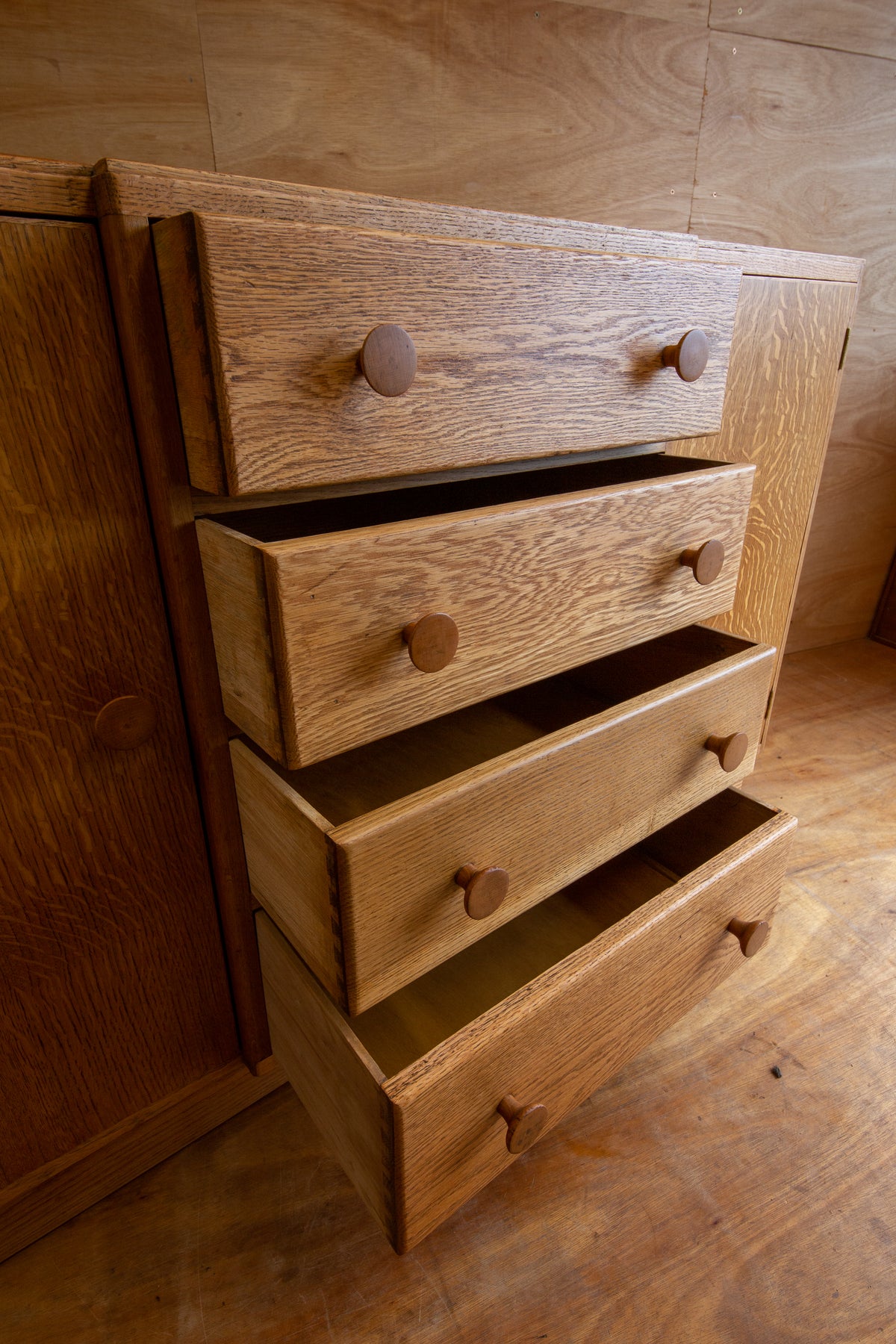 Vintage Oak Sideboard