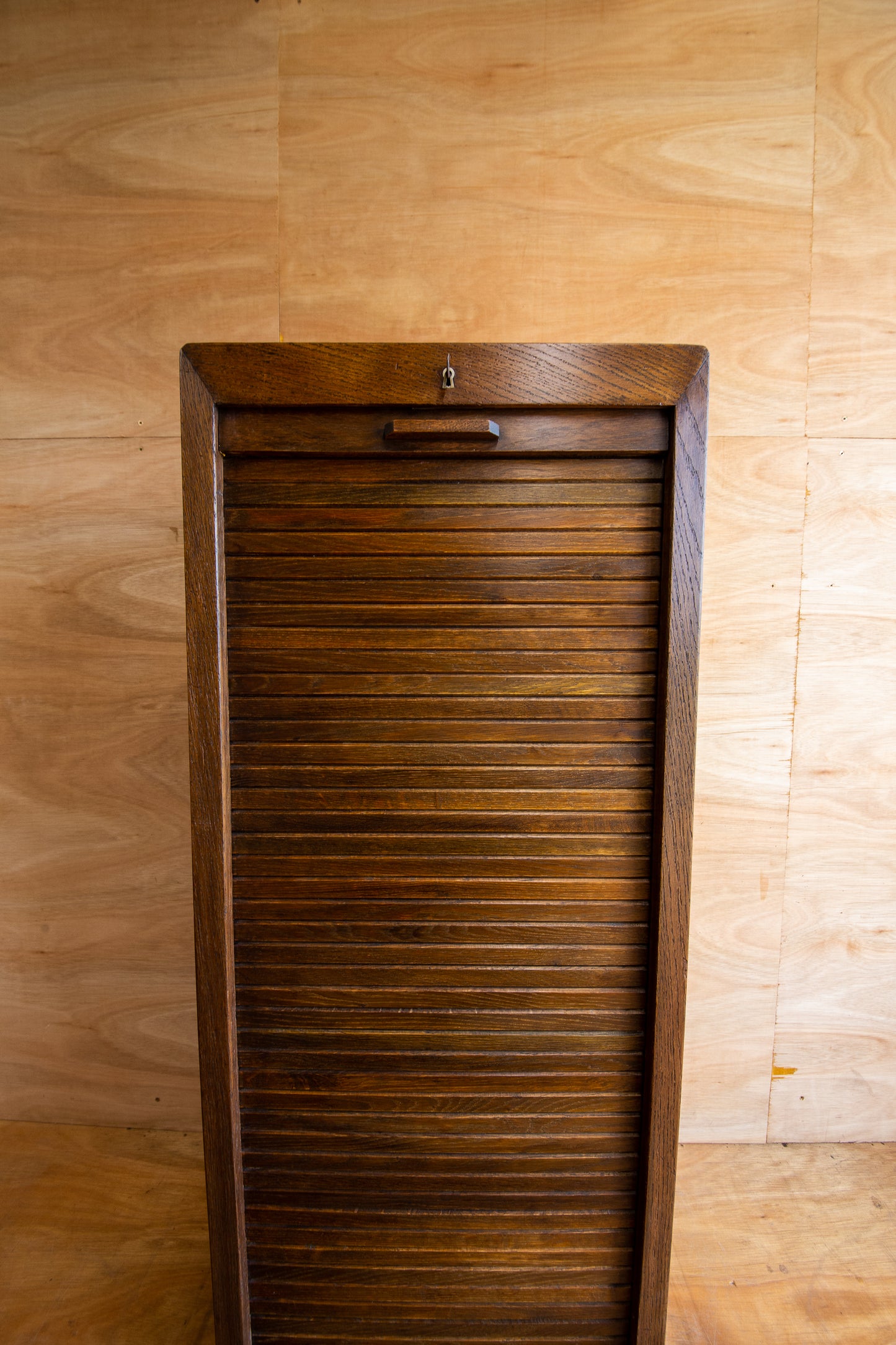 Vintage School Tambour Cabinet