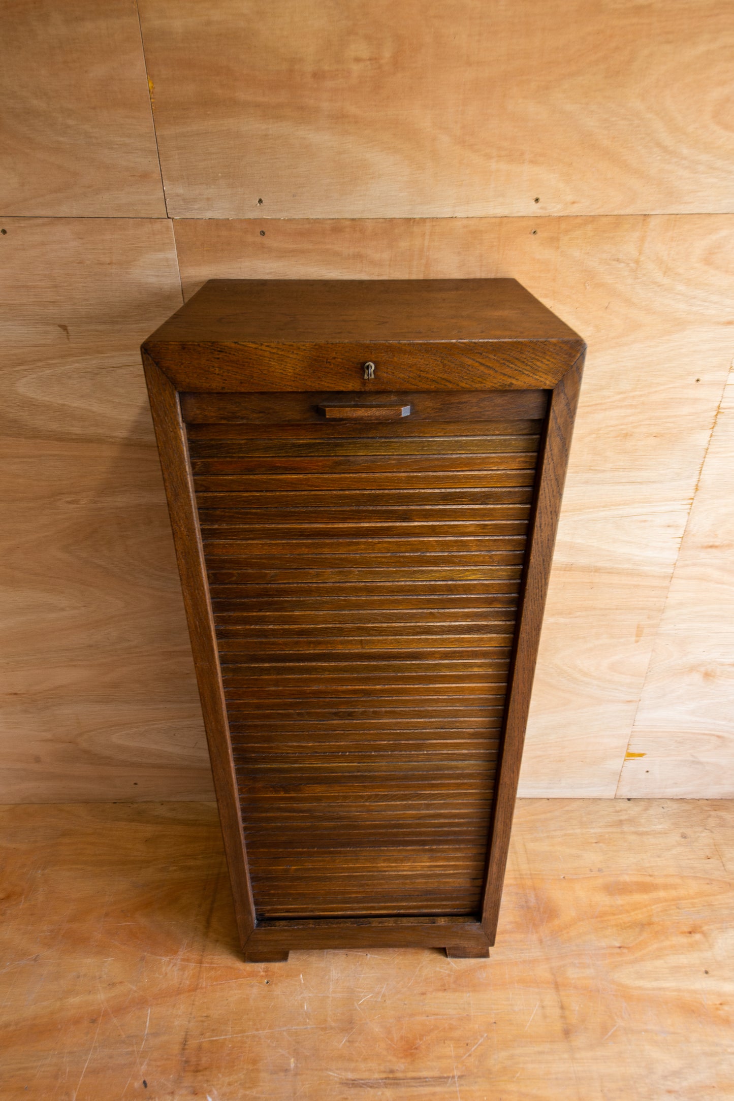 Vintage School Tambour Cabinet