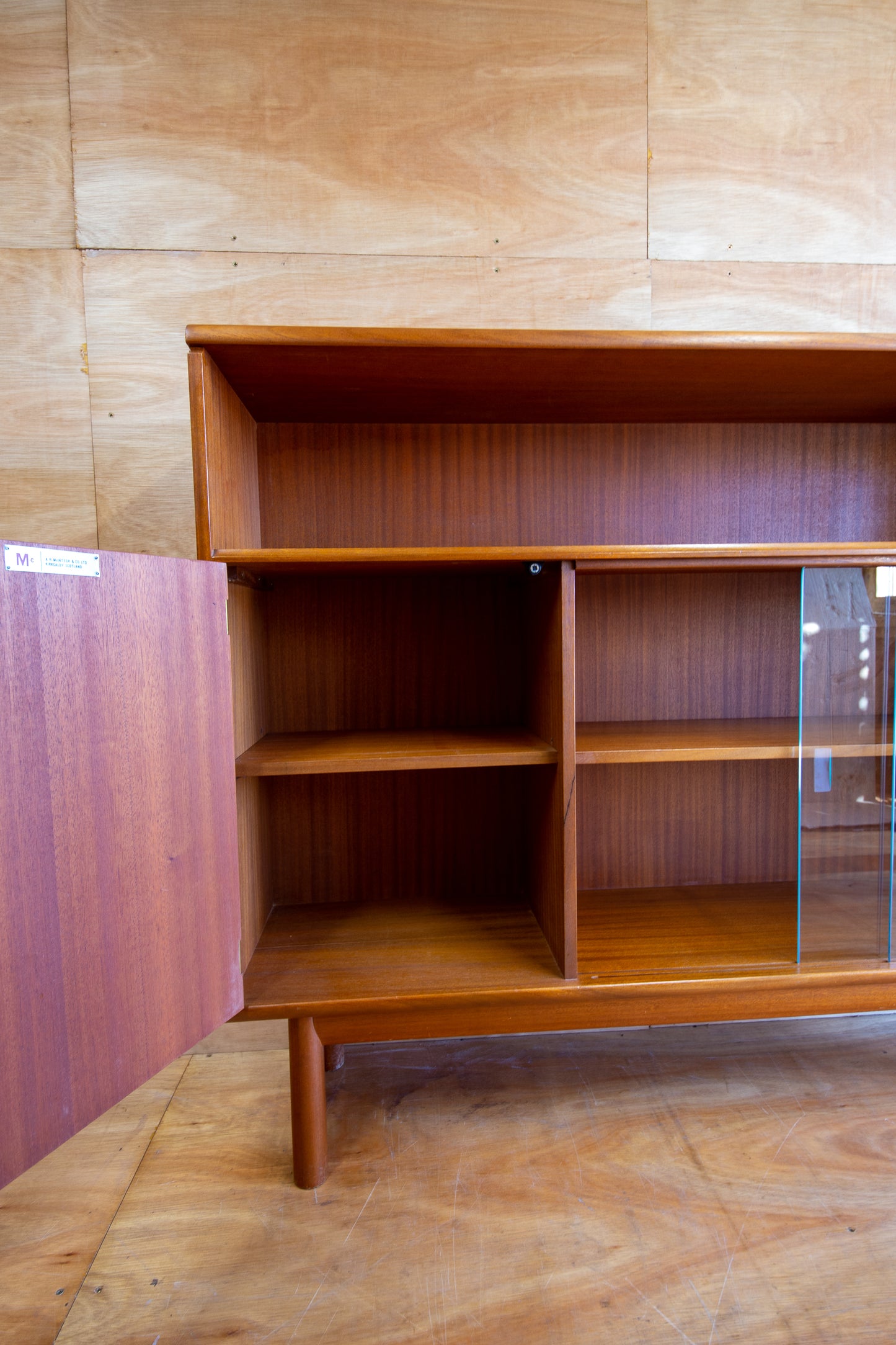 Vintage Mcintosh Teak Display Cabinet