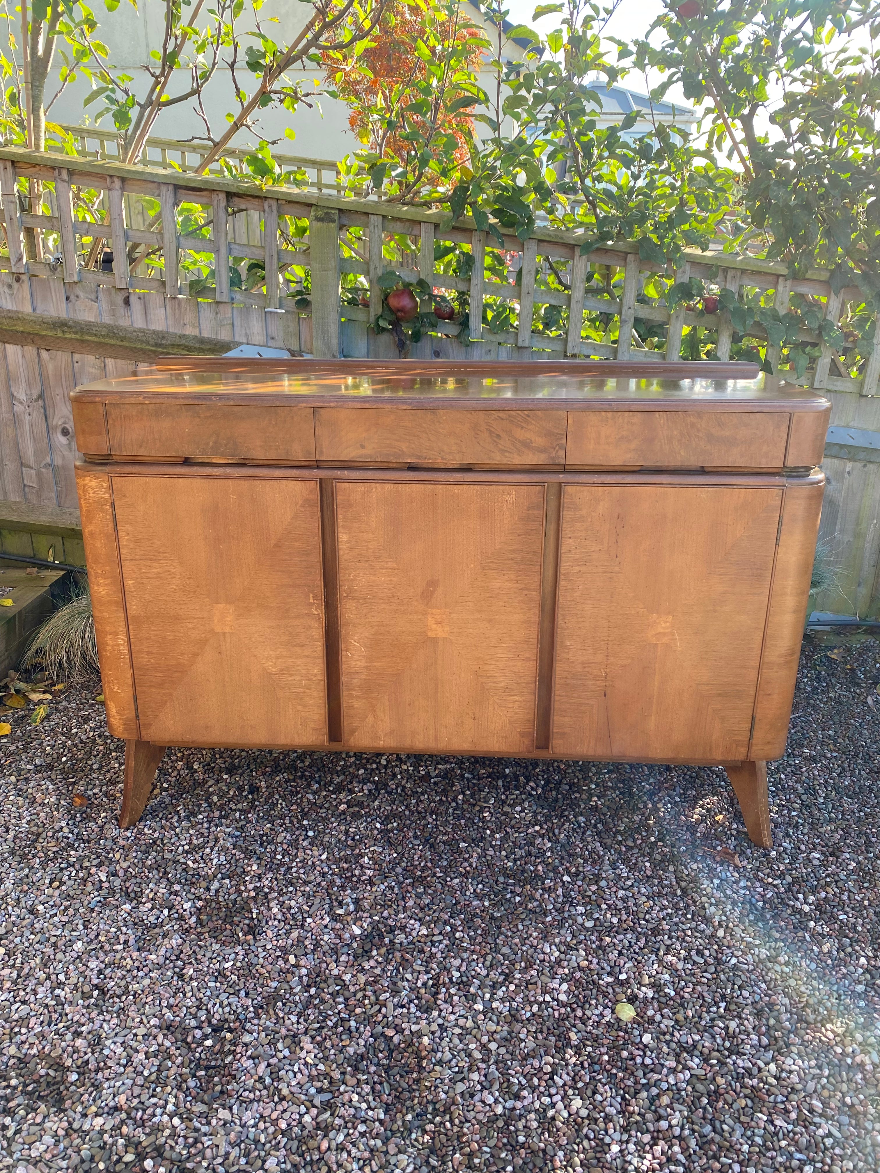 Unrestored Walnut Sideboard