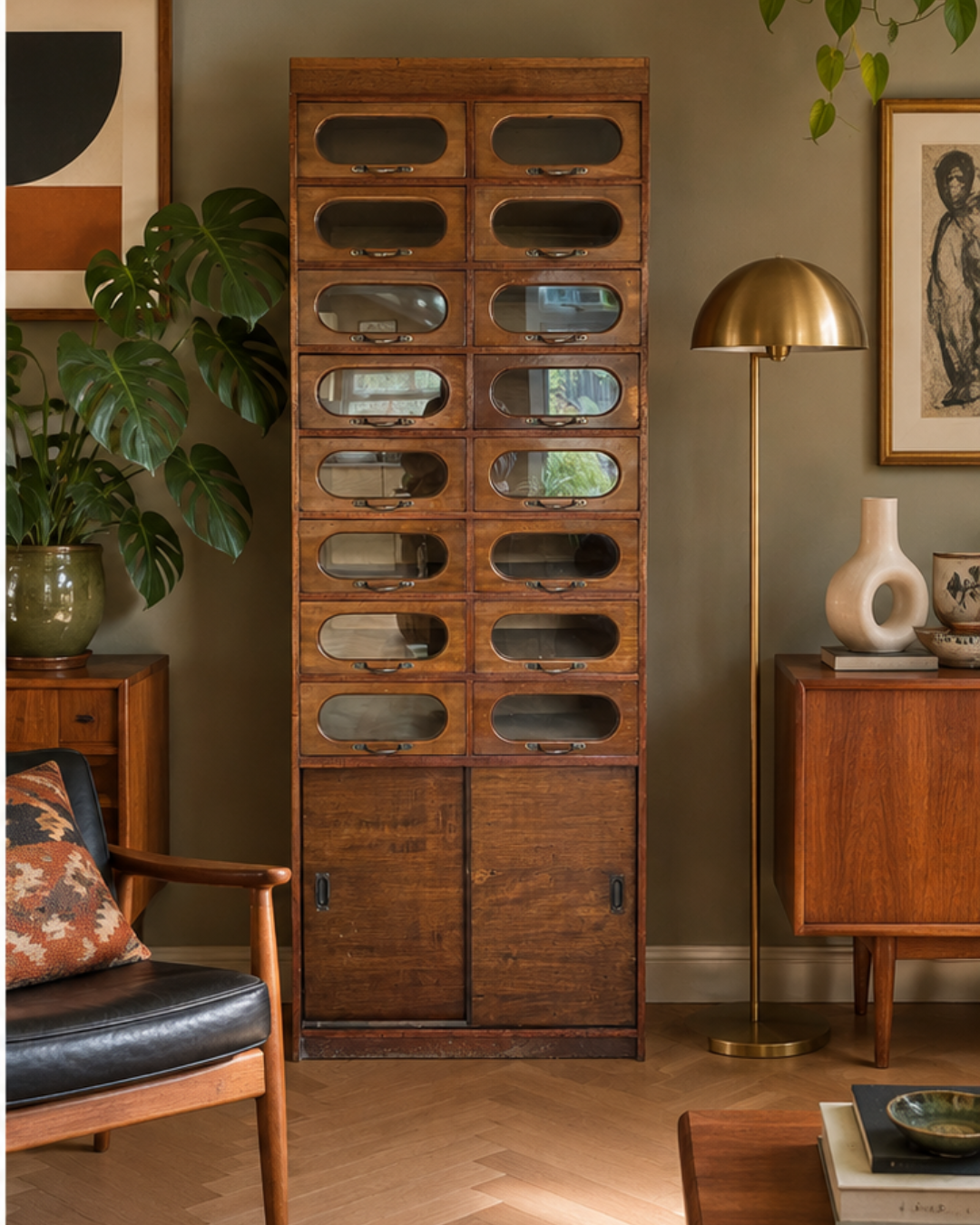 Vintage Haberdashery Cabinet