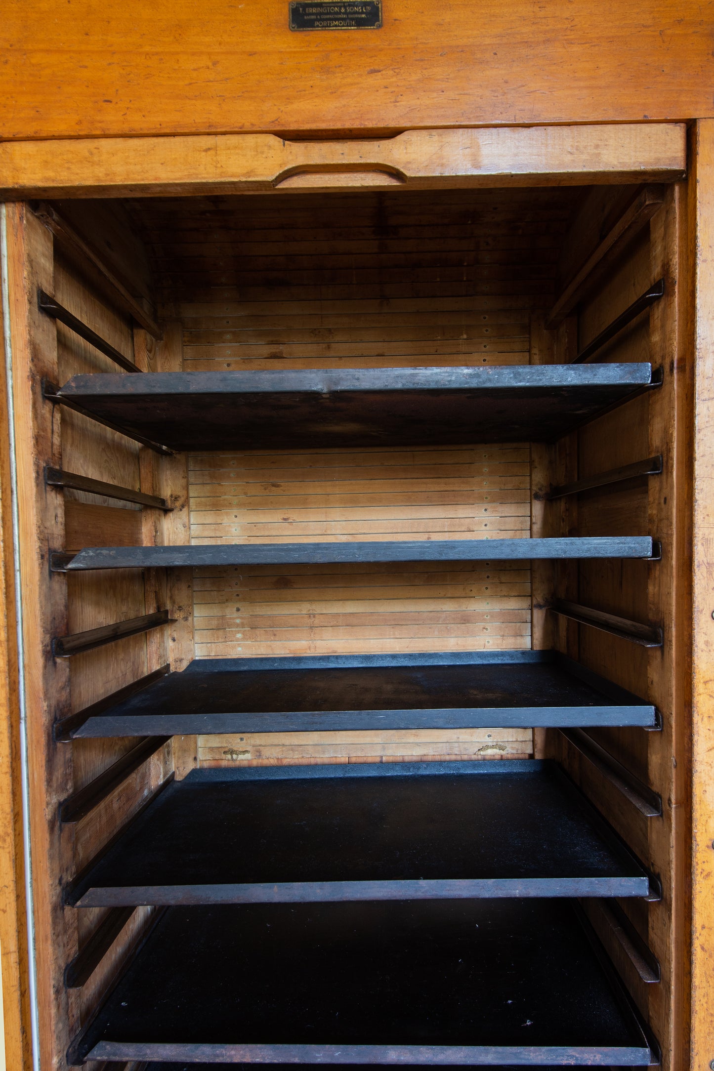 Vintage Tambour Bakers Cabinet