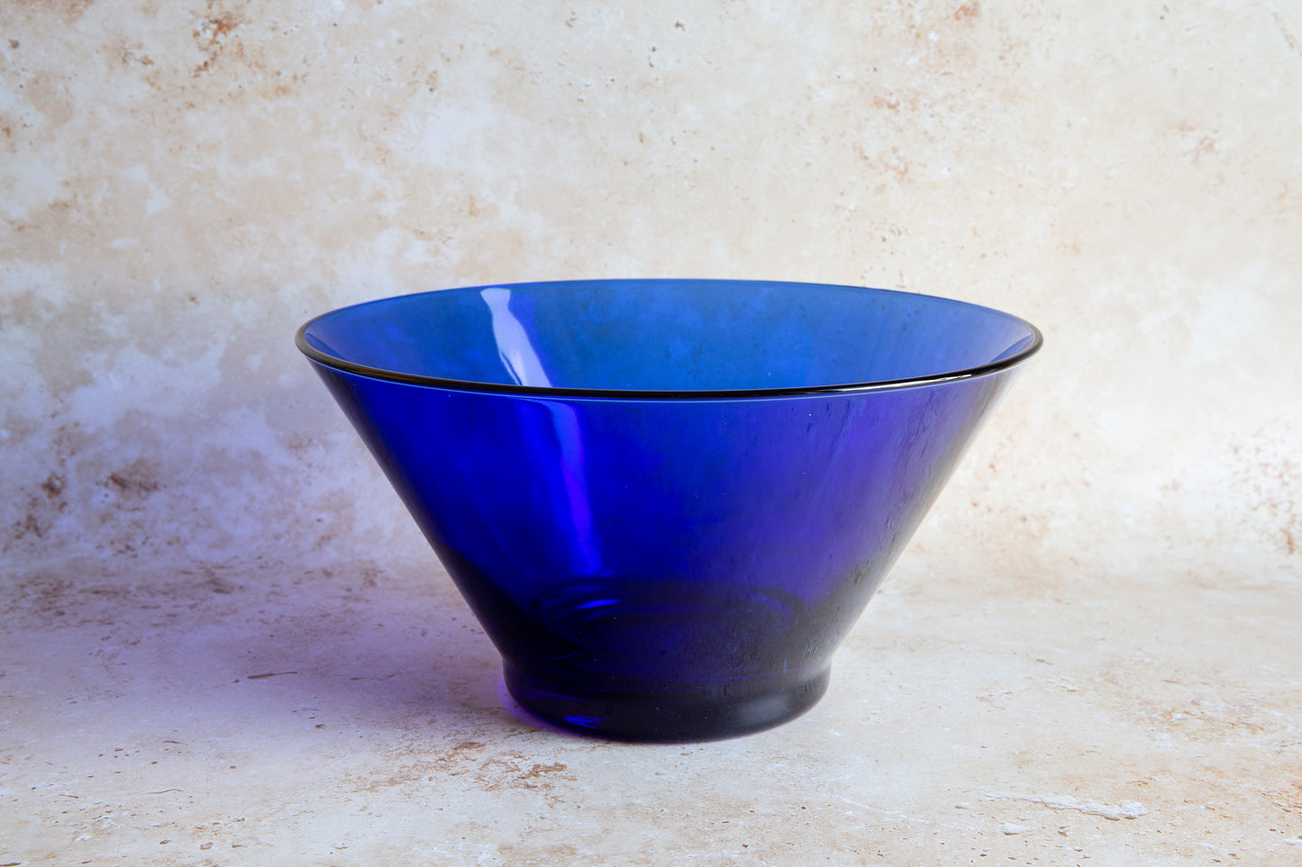 Vintage Bristol Blue Glass Bowl