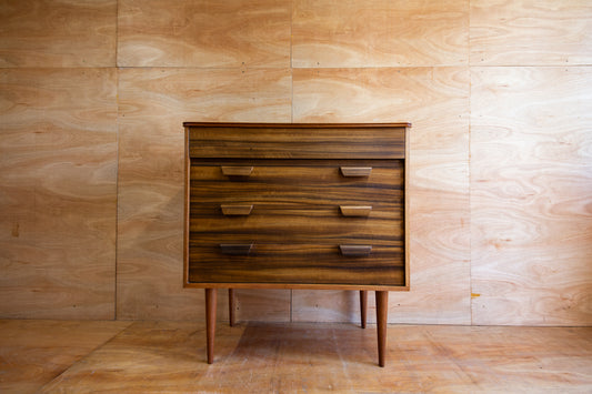 Vintage Uniflex Walnut Chest of Drawers