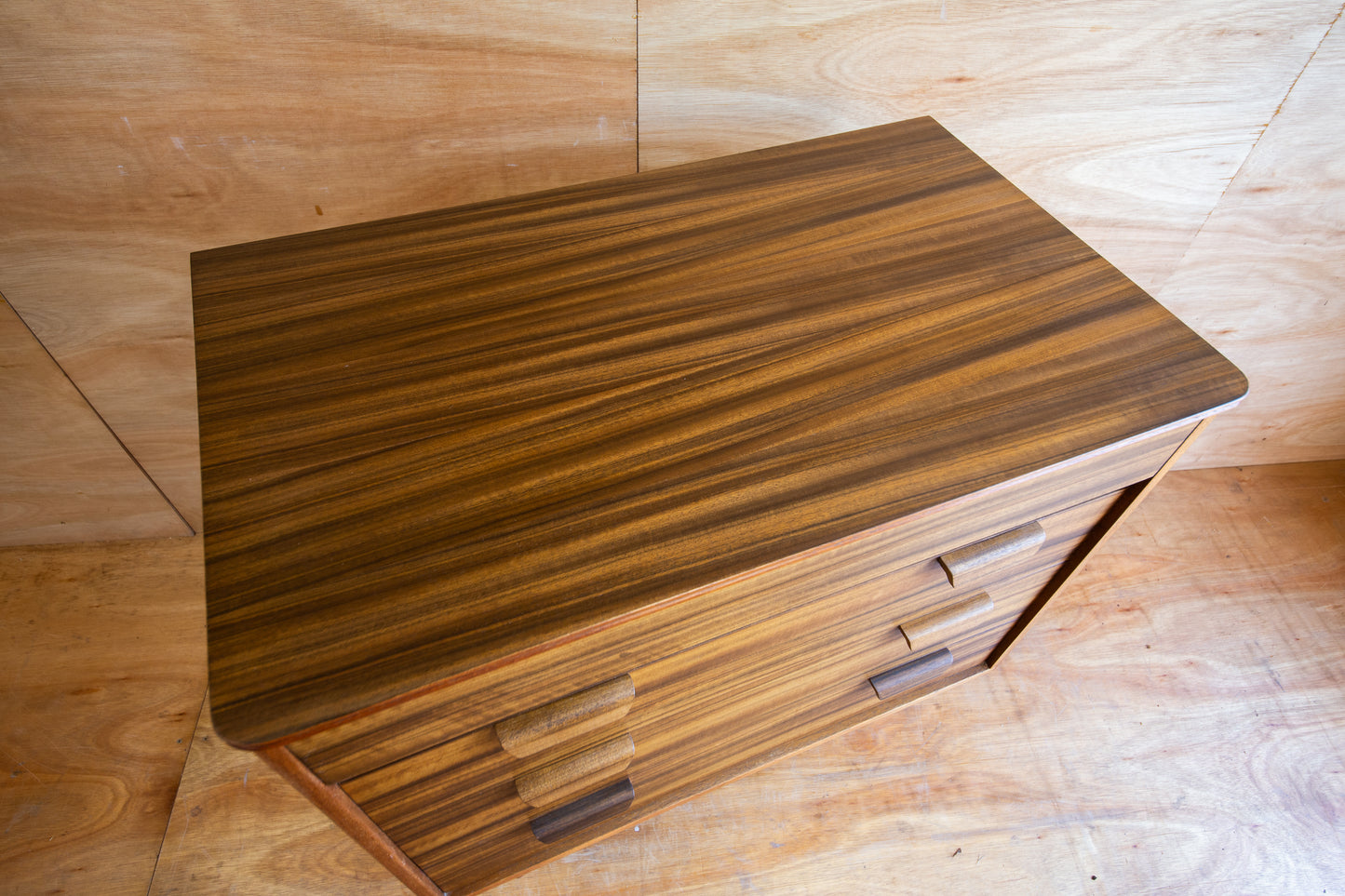 Vintage Uniflex Walnut Chest of Drawers
