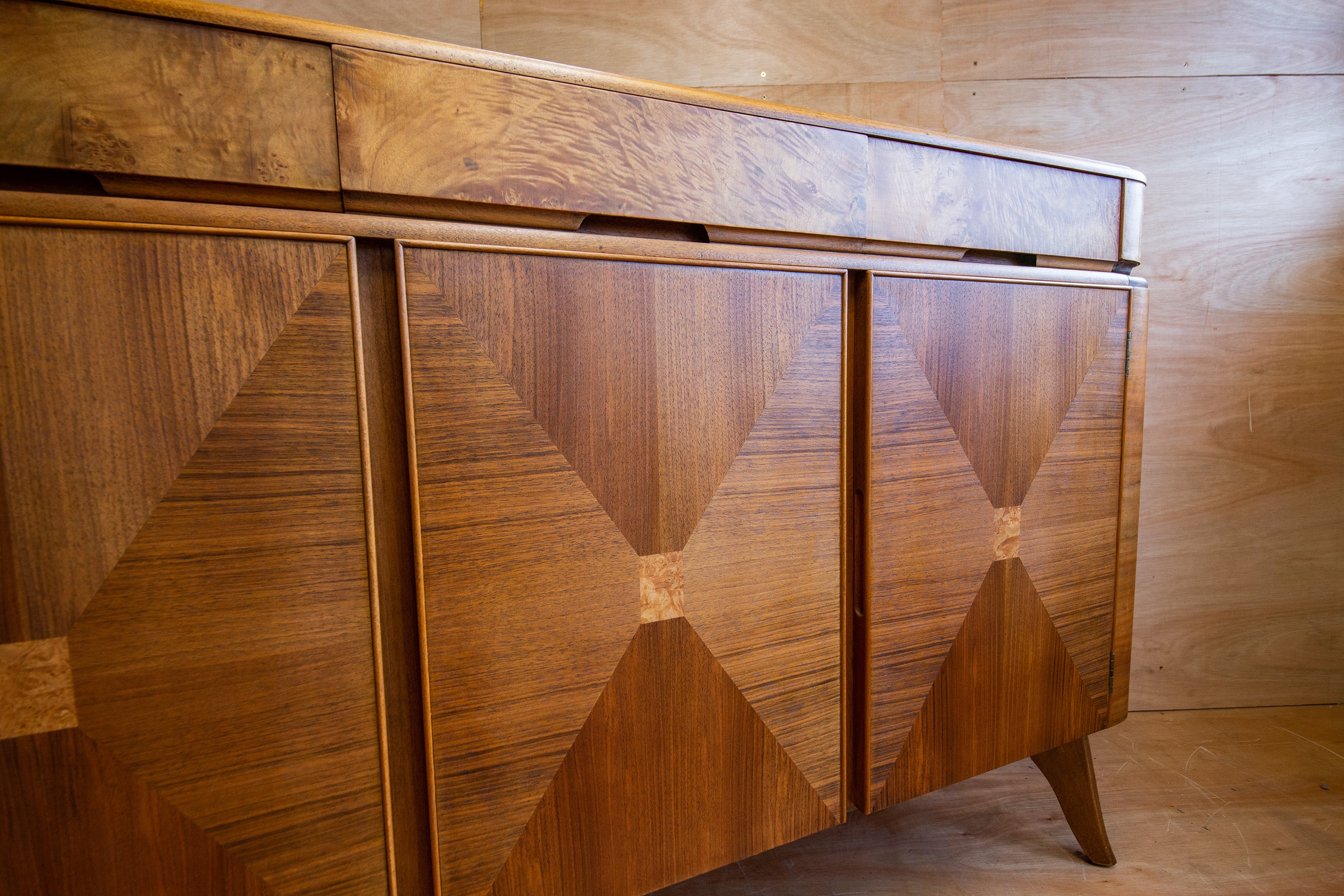 Walnut Marquetry Sideboard