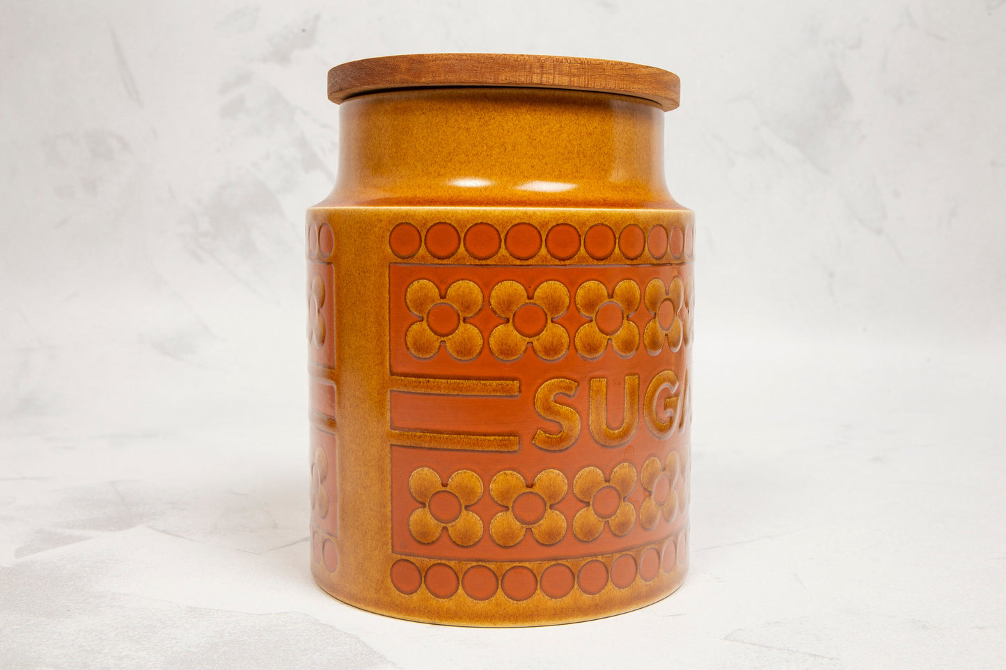 Vintage Hornsea Saffron Sugar Canister